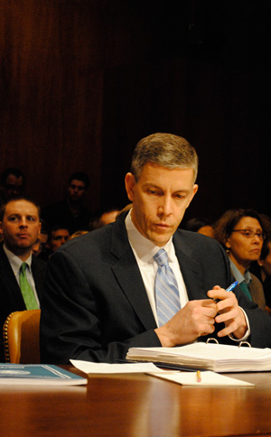 Senators grill Duncan on spending