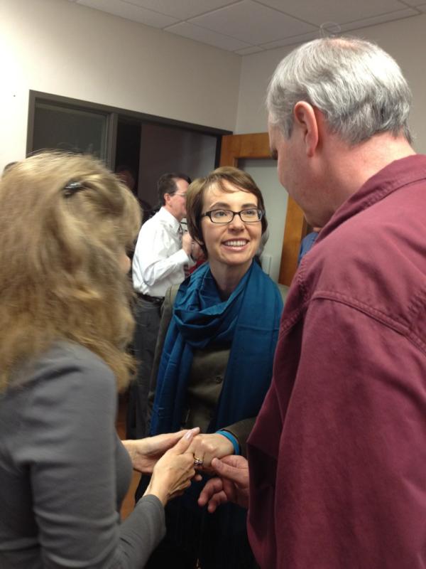 Giffords at State of the Union in one of her final moments as congresswoman