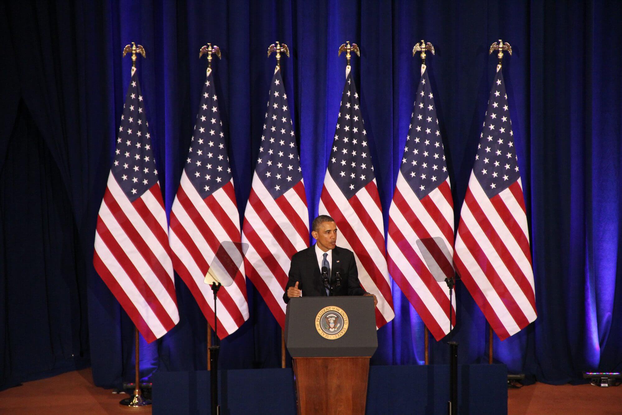 Obama defensive on surveillance but off to a good start, tech giants say