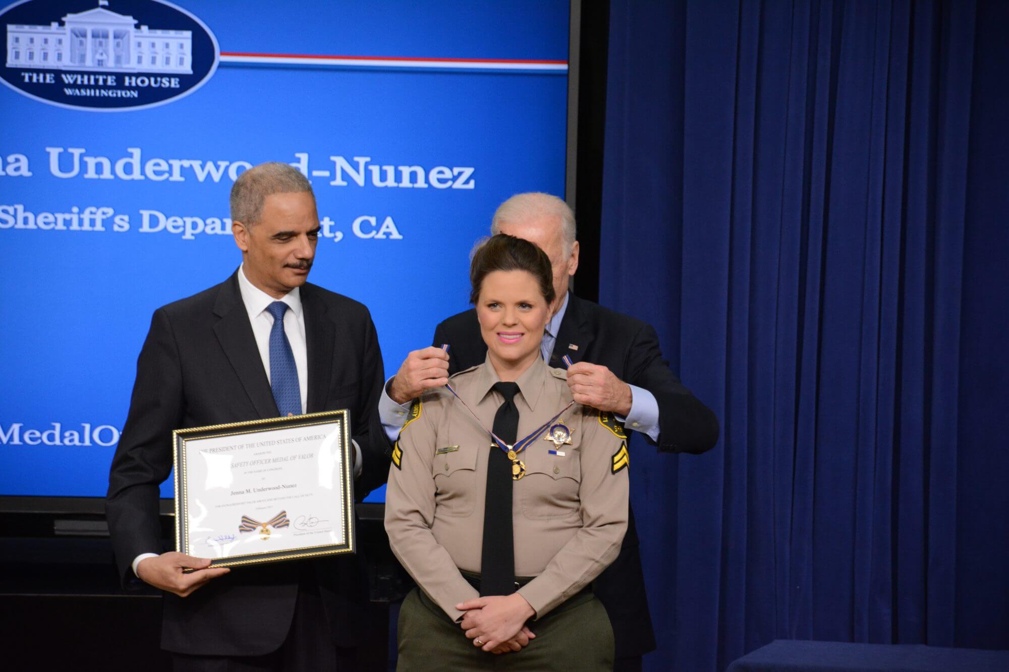 Biden and Holder host Medal of Valor honorees