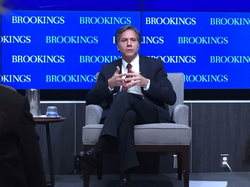 Deputy Secretary of State Tony Blinken said Tuesday at the Brookings Institution that the fight against terrorism won't be won through combat alone. (Photo: Jack Corrigan/Medill News Service)