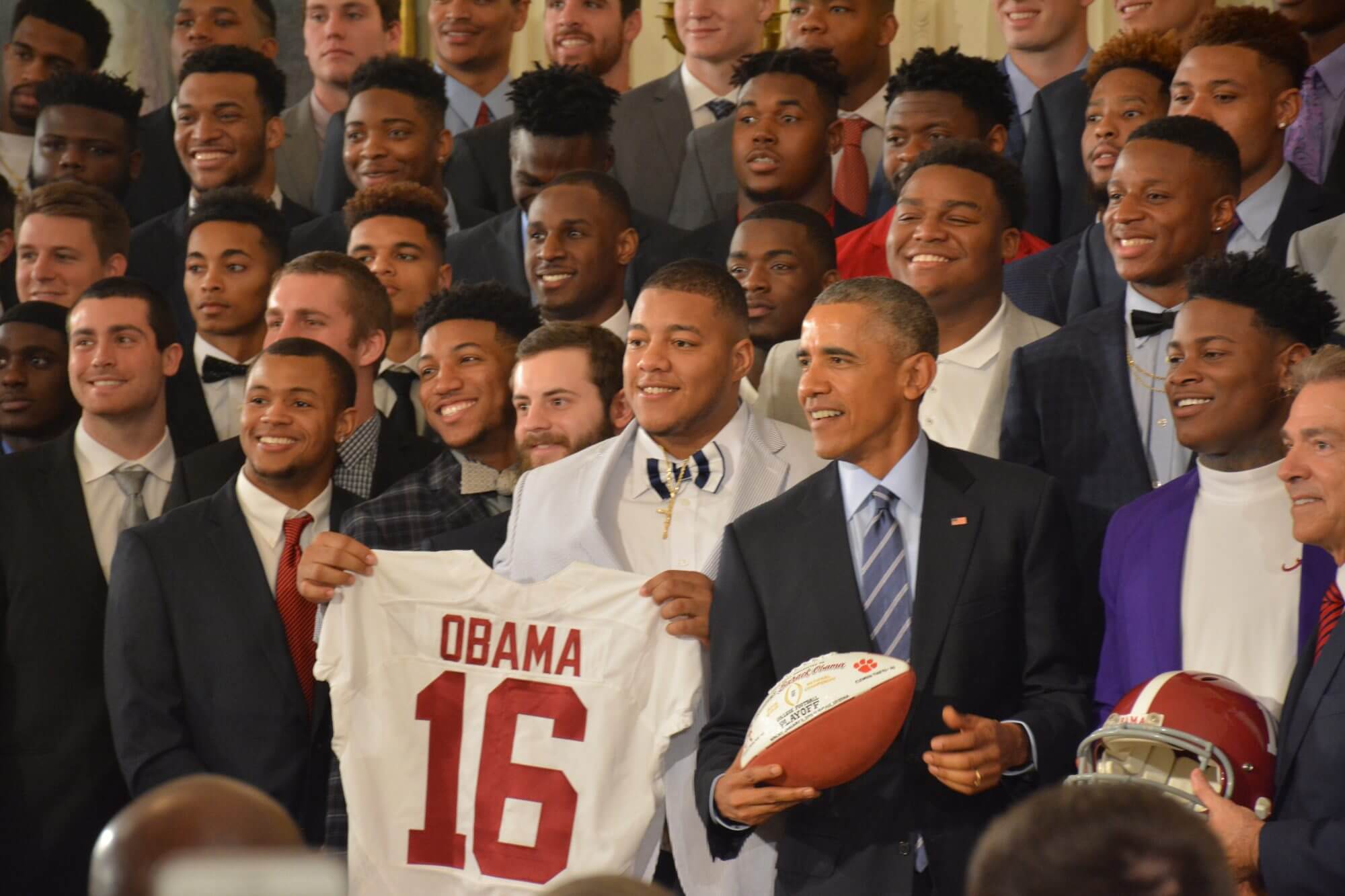 Obama welcomes NCAA champs Alabama Crimson Tide: ‘You can call me O’Bama’