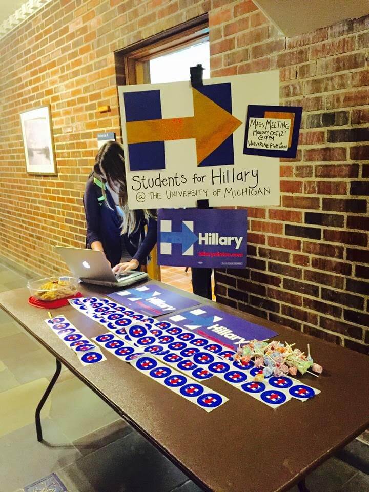 Clinton college-age supporters look to boost candidate in Michigan