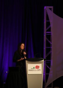 Gray is an anti-abortion activist and author, often giving presentations like her keynote address at the March for Life Conference. (Paola de Varona/MNS)