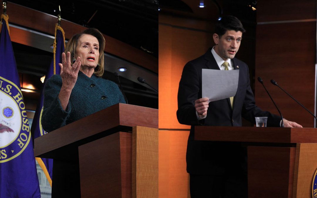 Ryan wants military funding, Pelosi wants DACA and CHIP as shutdown looms