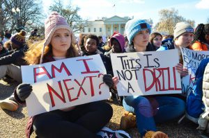"It's just amazing to be part of something so unique," said Cassidy Barnette, a 17-year-old senior from Huntingtown High School in Maryland. "There have been marches for just about everything, but for the first time, kids from every school all over the country are marching for the same reason." (Rhytha Zahid Hejaze/MNS)