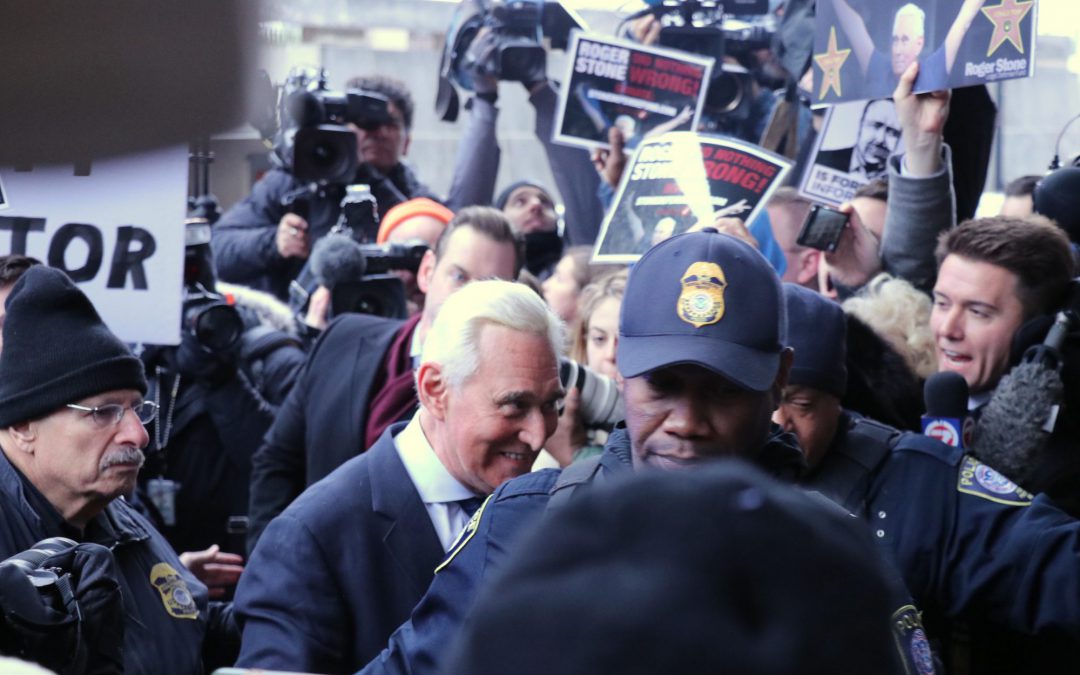 Stone pleads not guilty to witness tampering, obstruction charges