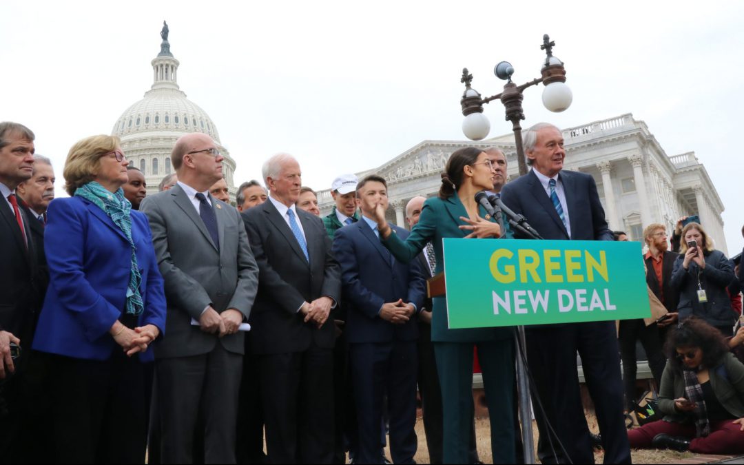DEMOCRATS HOPE TO BE CARBON NEUTRAL IN 2030 IN GREEN NEW DEAL RESOLUTION