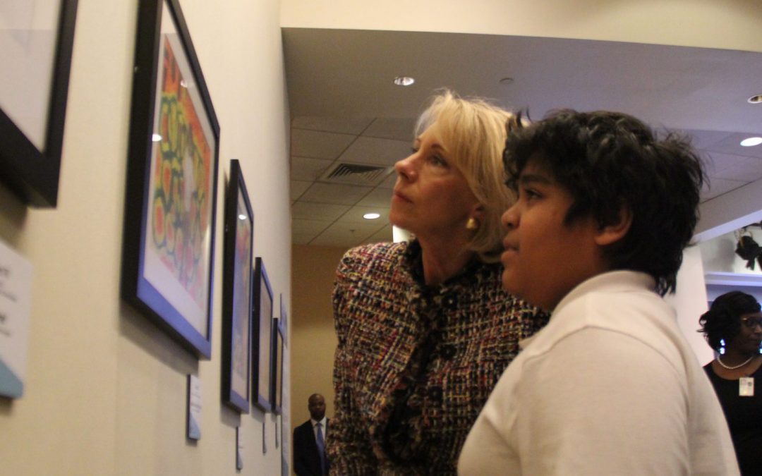 DEVOS PRAISES ARTS EDUCATION AT UNVEILING OF 2019 VSA INTERNATIONAL CHILDREN’S ART EXHIBIT