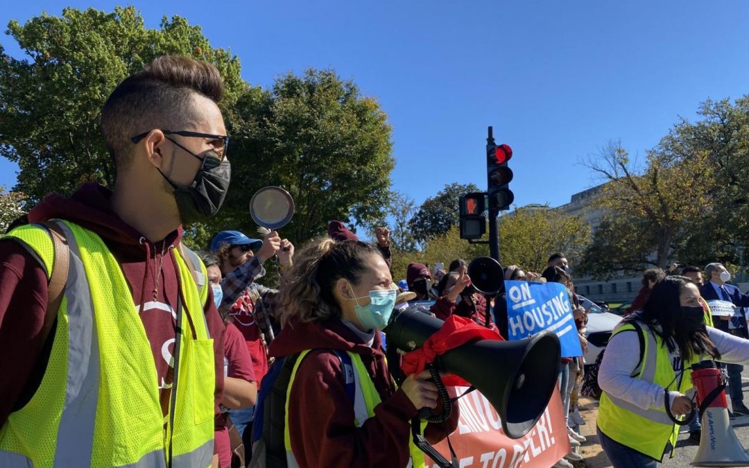 Two Maryland candidates arrested at march for Build Back Better plan