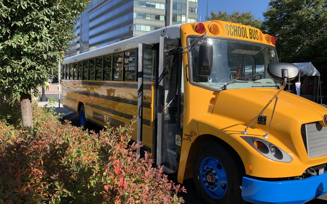 Biden signs off on millions for electric school buses. Here’s what that could look like.