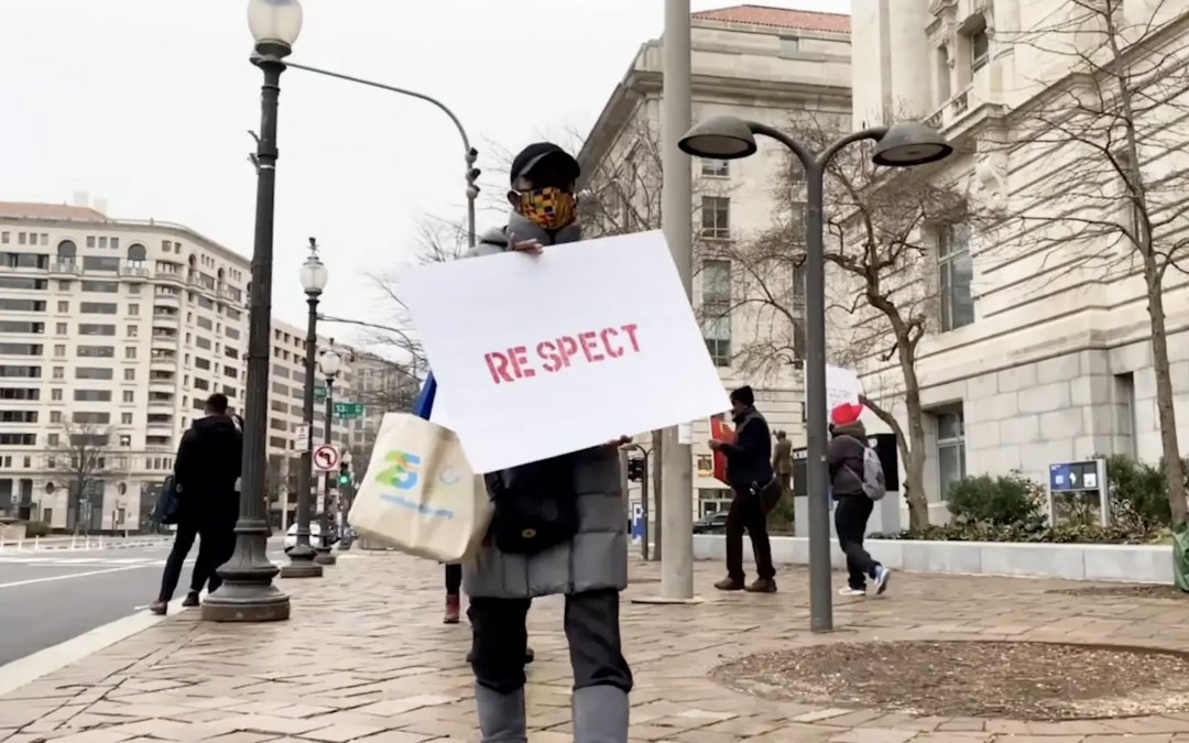 VIDEO: Substitute teachers protest for higher wages