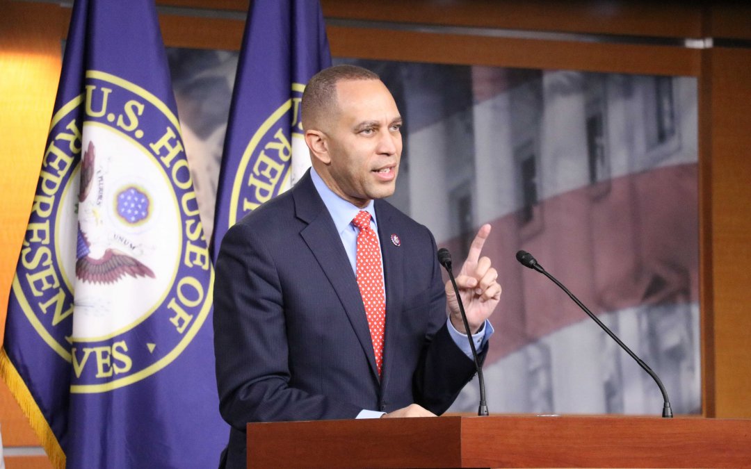 Jeffries talks Santos, Republican agenda, at first weekly press conference
