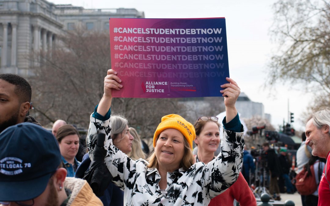 Slideshow: Activists urge Supreme Court to approve student debt relief