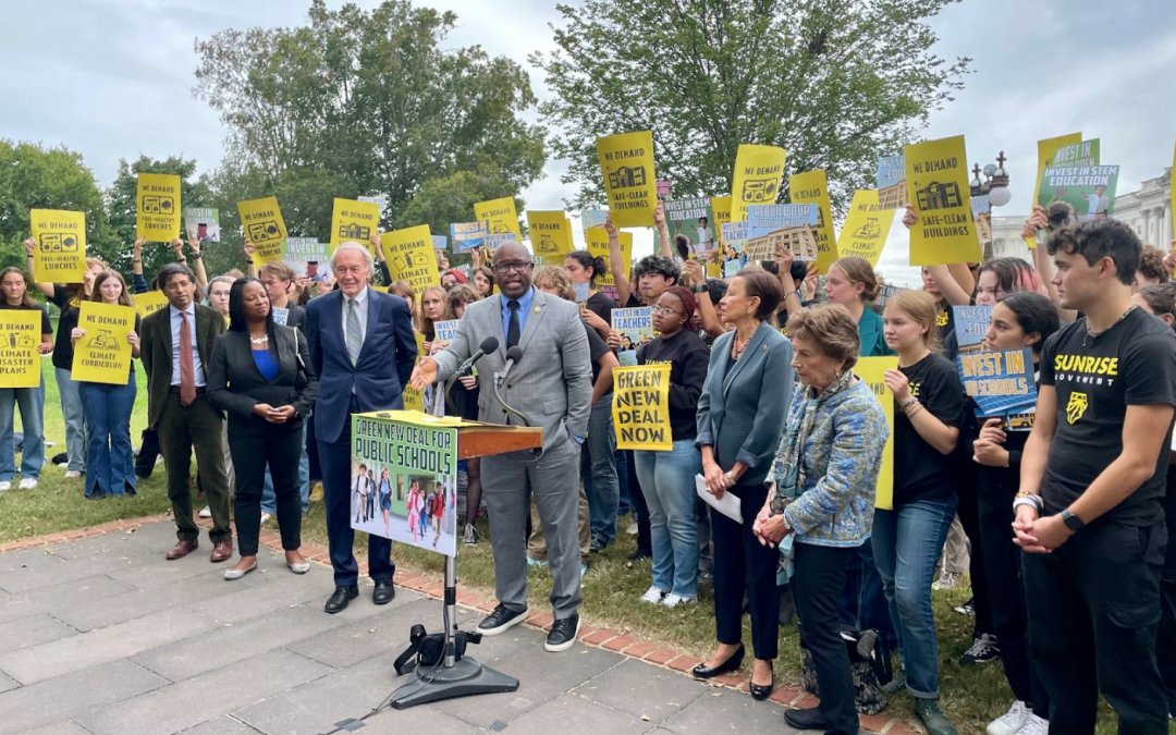 Democrats relaunch the Green New Deal for public schools