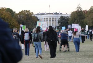 Advocates called for Americans to cast their vote for Kamala Harris, an advocate for abortion access. (Caroline Killilea/MNS)