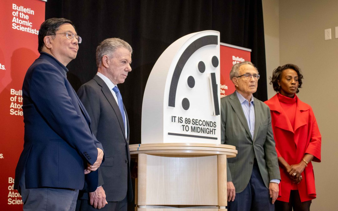 Doomsday Clock ticks to 89 seconds to midnight, closest ever to global catastrophe