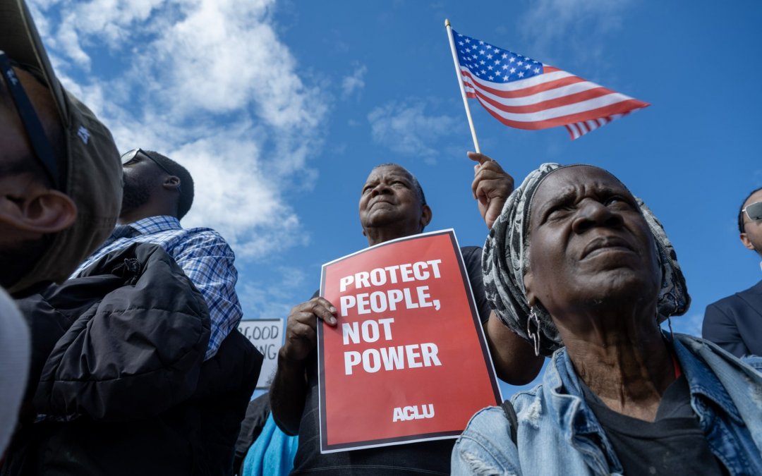 WATCH: Rallygoers gather as Supreme Court weighs fate of Voting Rights Act