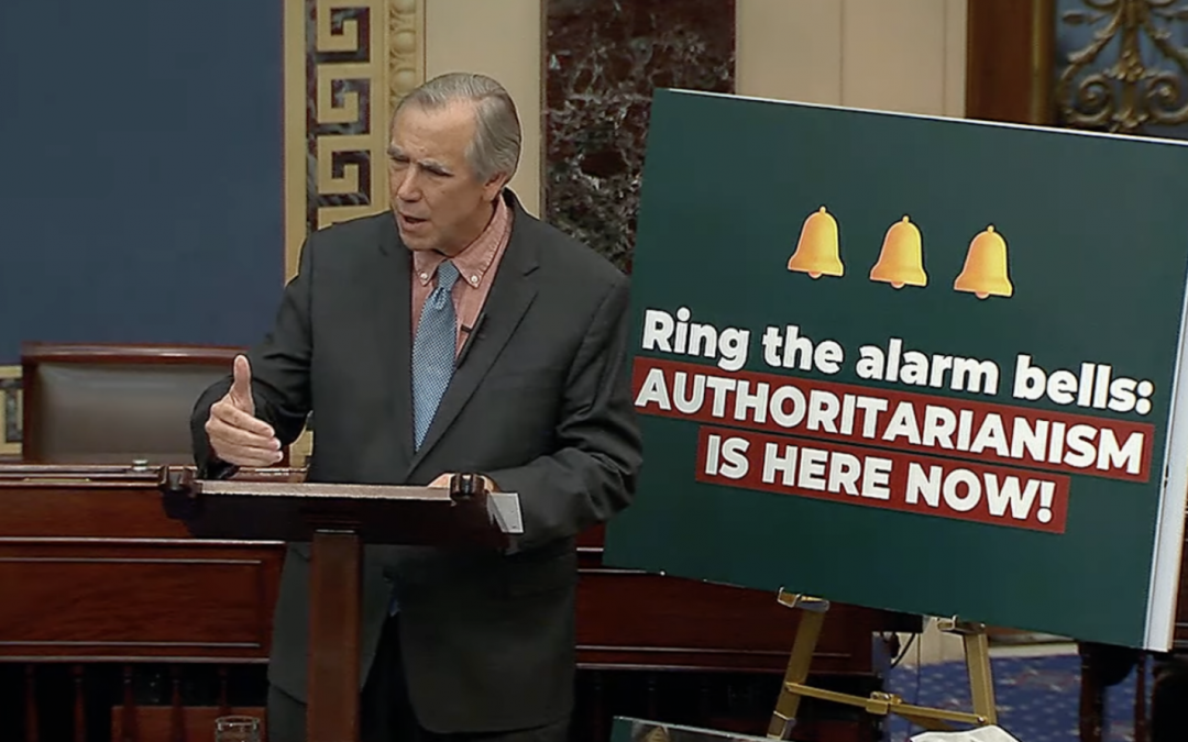 Sen. Merkley delivers overnight speech on shutdown and Trump’s ‘authoritarian takeover’
