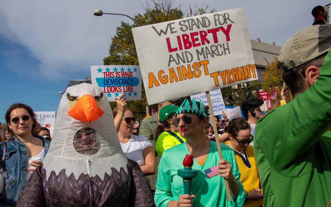 In Photos: No Kings protesters meet GOP attacks with satire