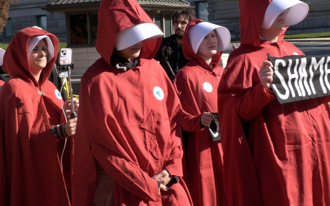 WATCH: Handmaid Army DC unites against Trump, Project 2025 agenda