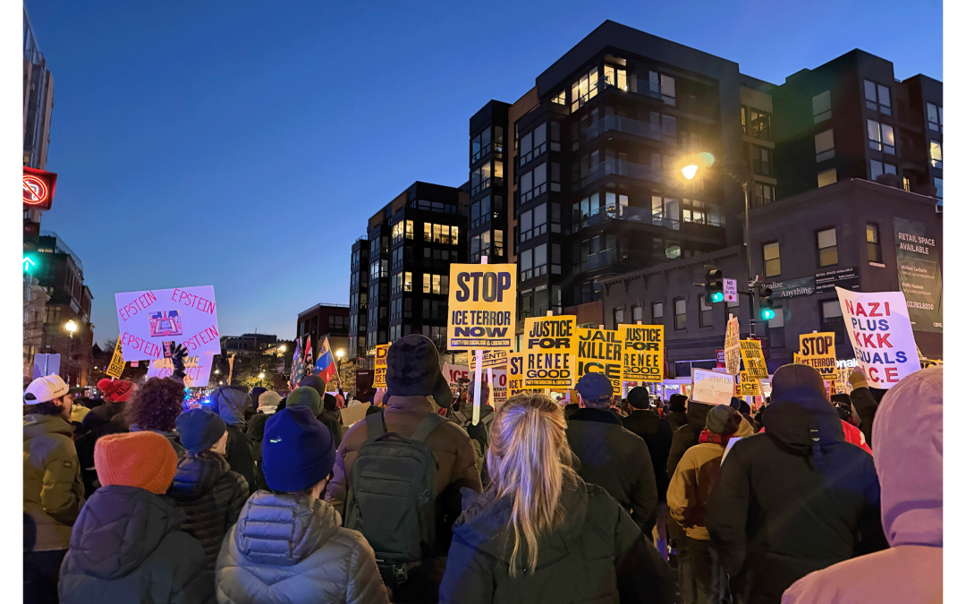 One year into Trump’s second term, protesters march to White House