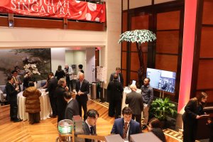 Participants interact during the event’s networking period. (Dasha Dubinina/MNS)