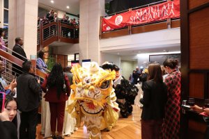 Participants observe a traditional Singaporean dance. (Dasha Dubinina/MNS)