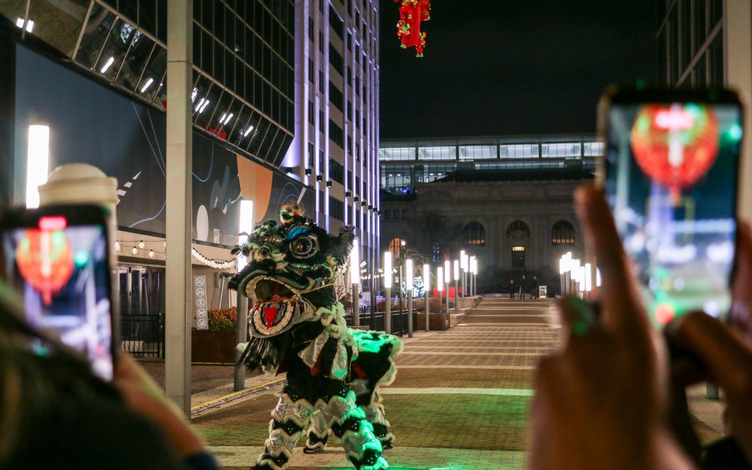 In photos: Lion dancing, drums fill D.C. Chinatown at midnight for Lunar New Year kickoff